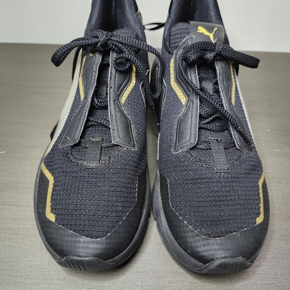 Puma Womens Provoke Xt 193784-01 Black Gold Running Shoes Sneakers Women Size 8m View 2